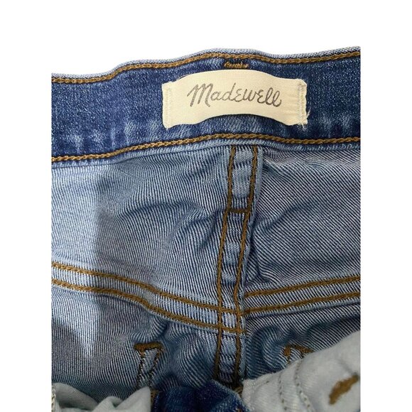 Madewell Womens 10" Roadtripper Skinny Jeans Size 28 Blue Denim Studded Ankles - Picture 3 of 6